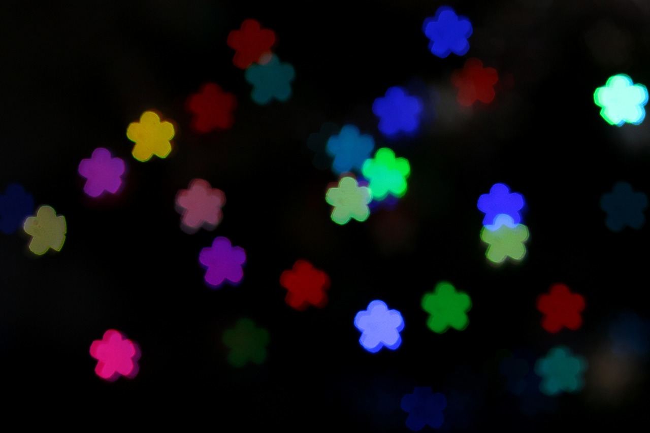 flower bokeh decorations free photo