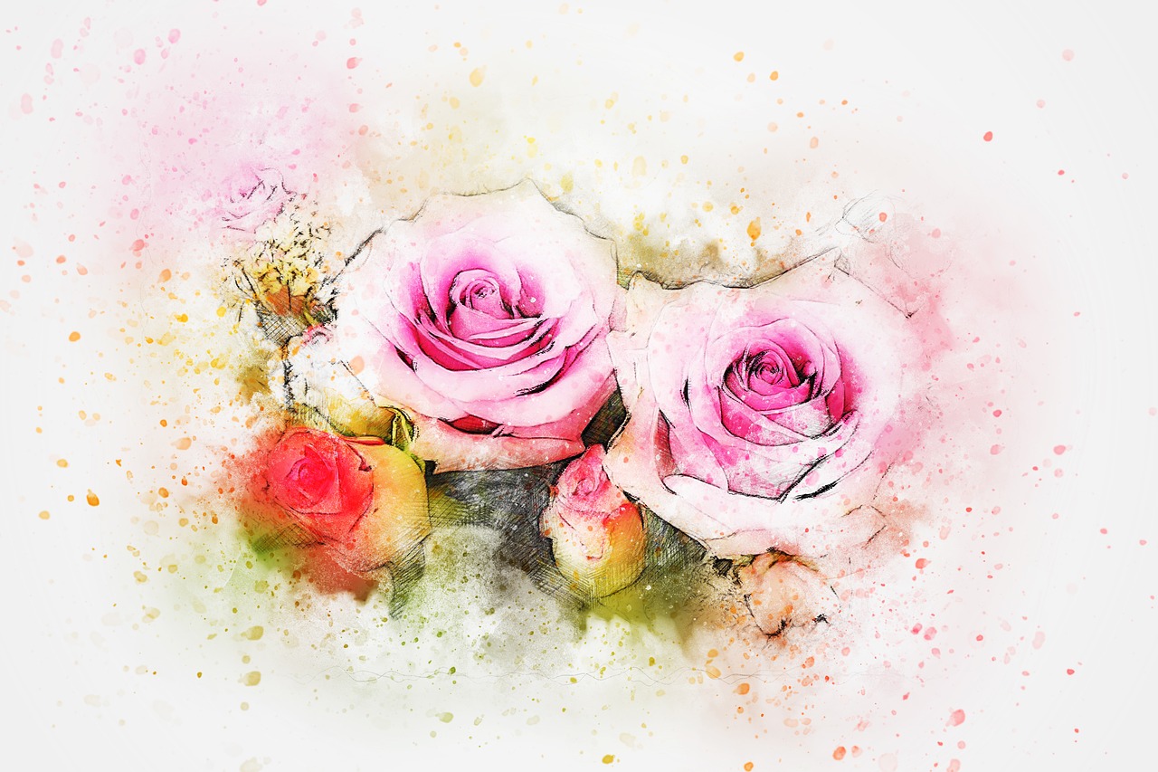 flower roses art free photo