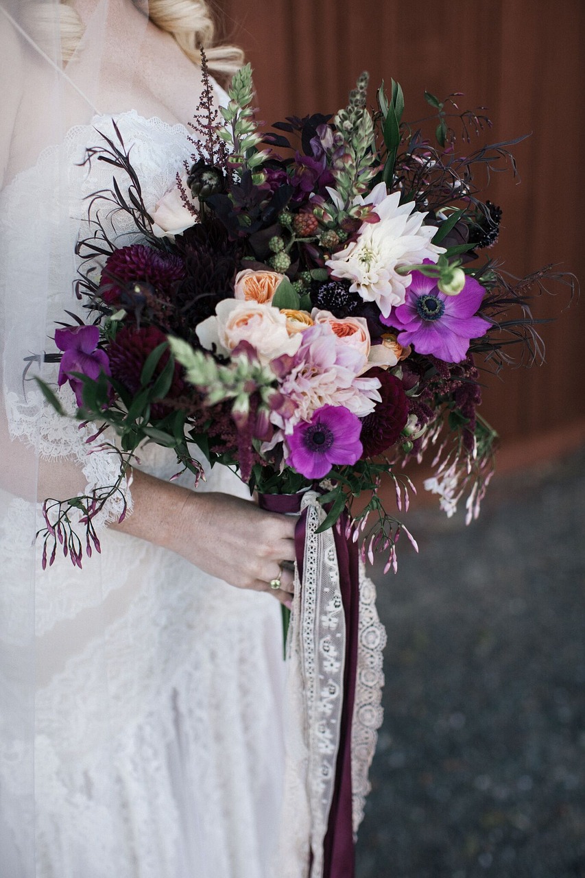 flower wedding bride free photo