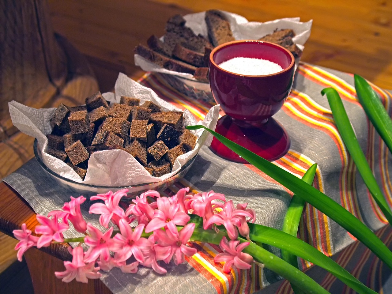 flower food table free photo