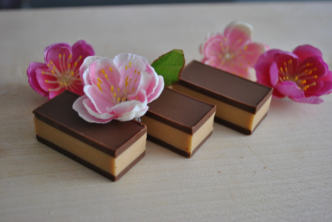 flower chocolate bar cocoa free photo
