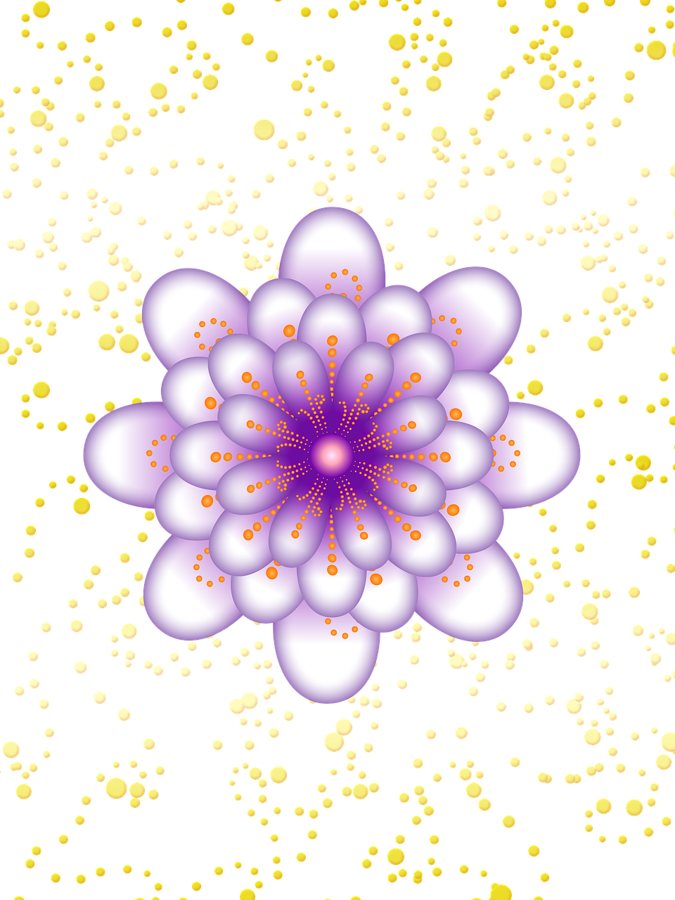flower floral polka dot free photo