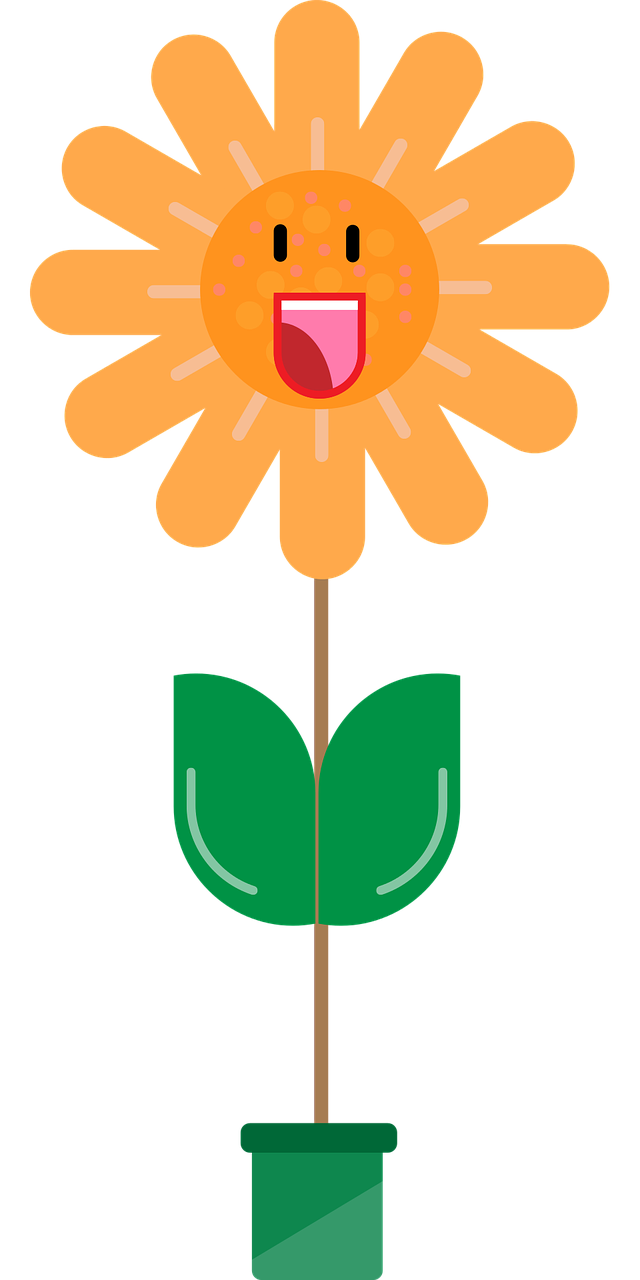 flower  character  flat character free photo