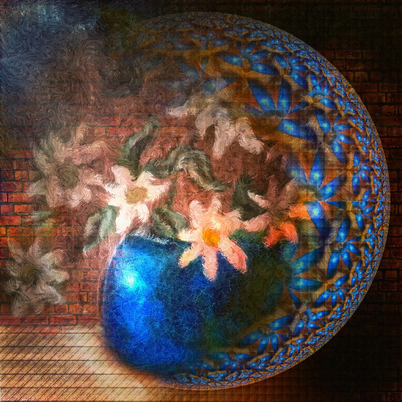 flower vase globe free photo