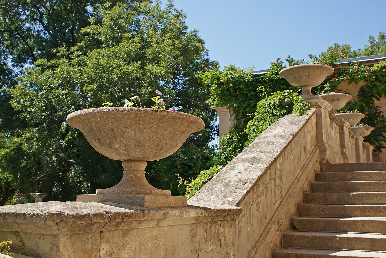 flower staircase summer free photo