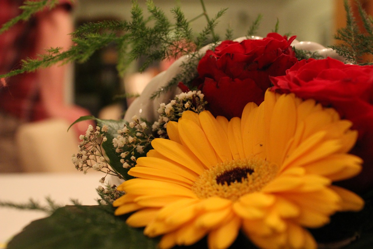 flower bouquet of flowers yellow flower free photo