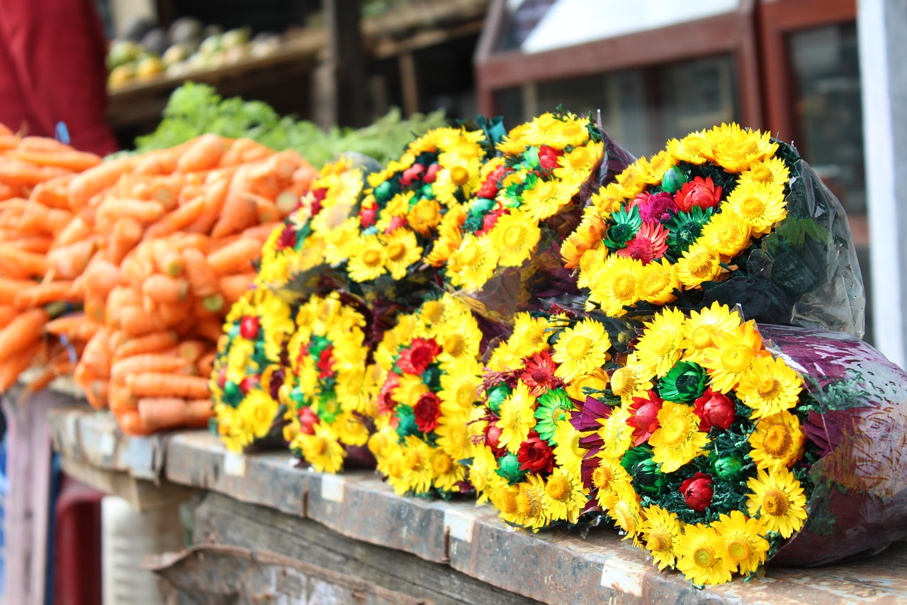 flower yellow store free photo