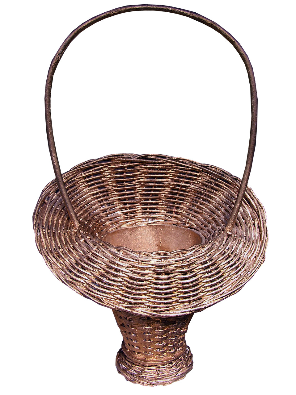 flower basket cane handicraft free photo