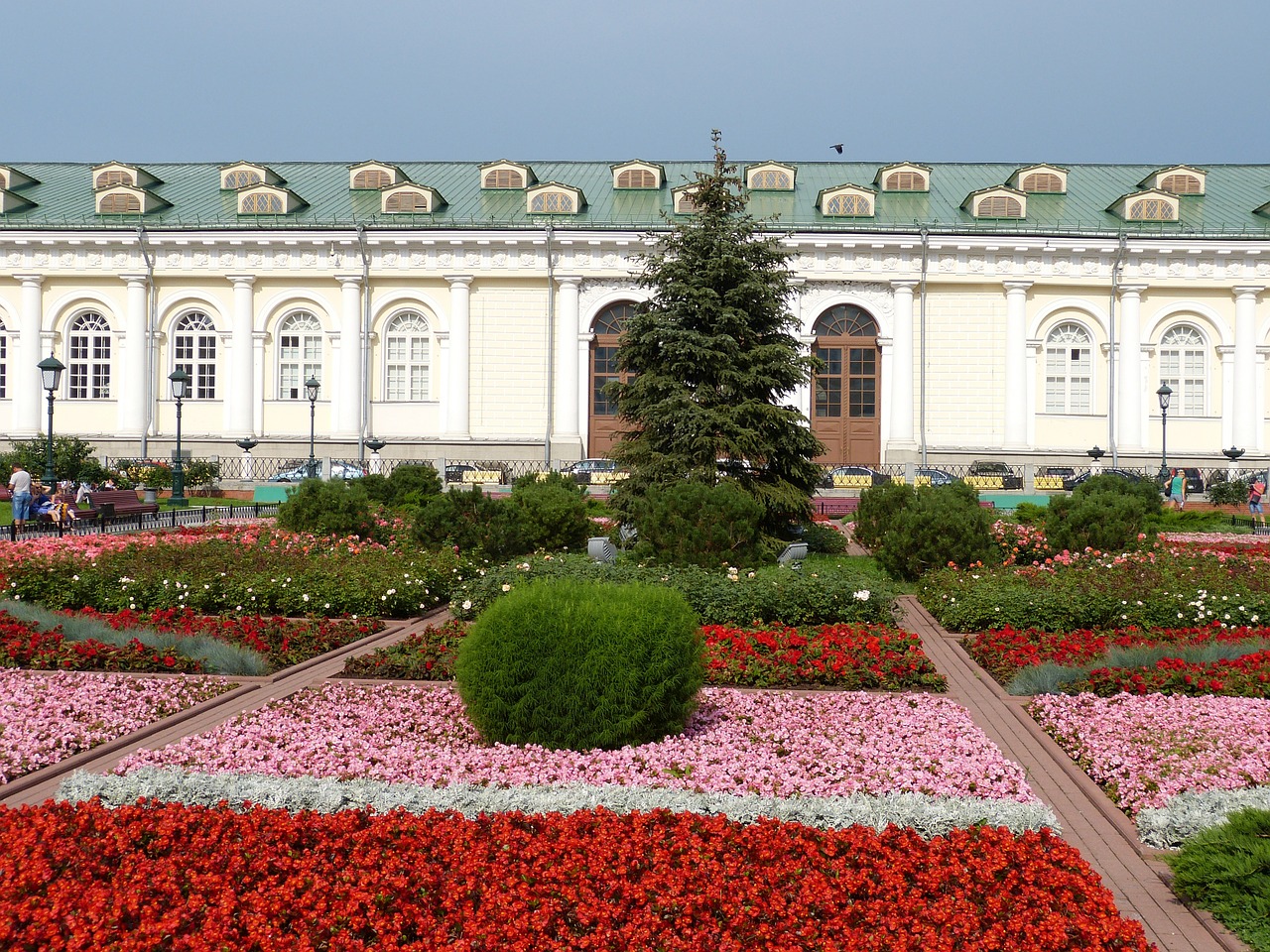 flower bed moscow russia free photo