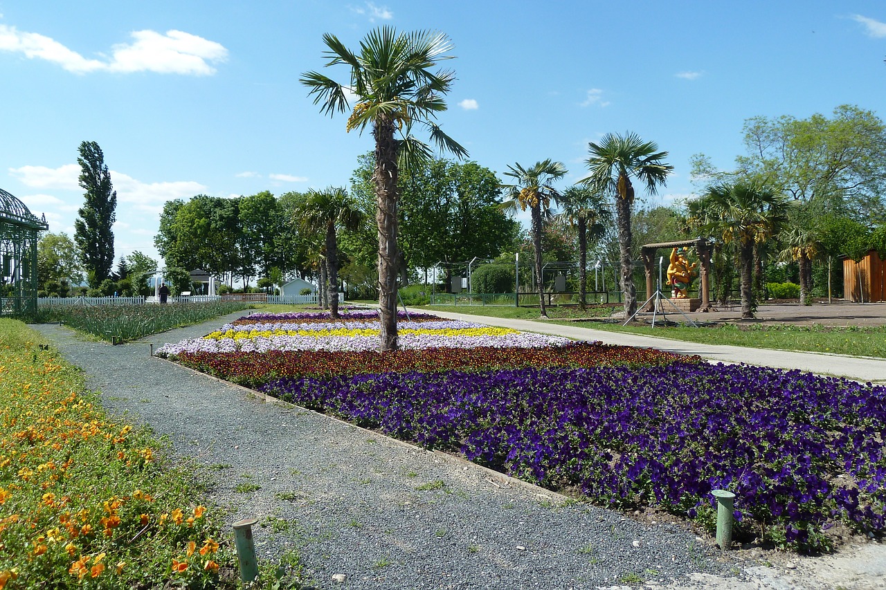 flower gardens deer stetten spring flower bed free photo