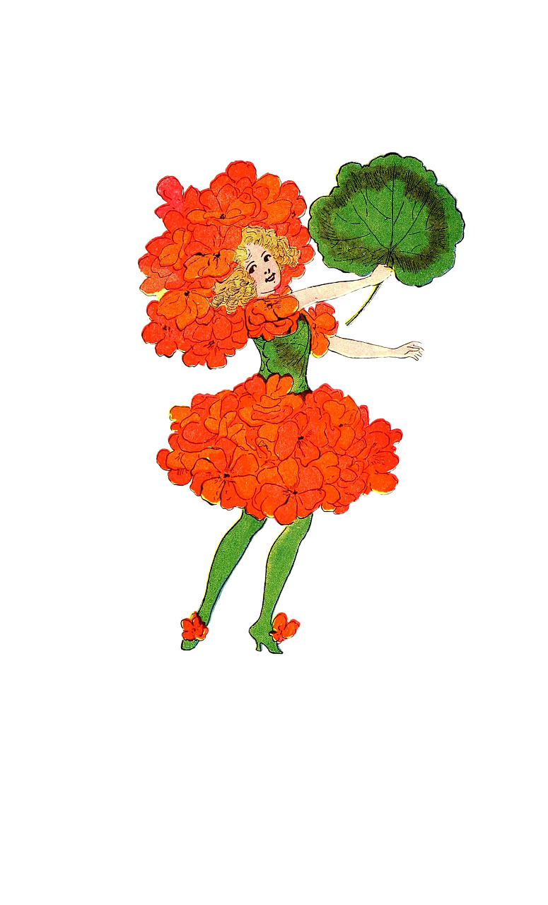 flower girl fantasy cheerful free photo