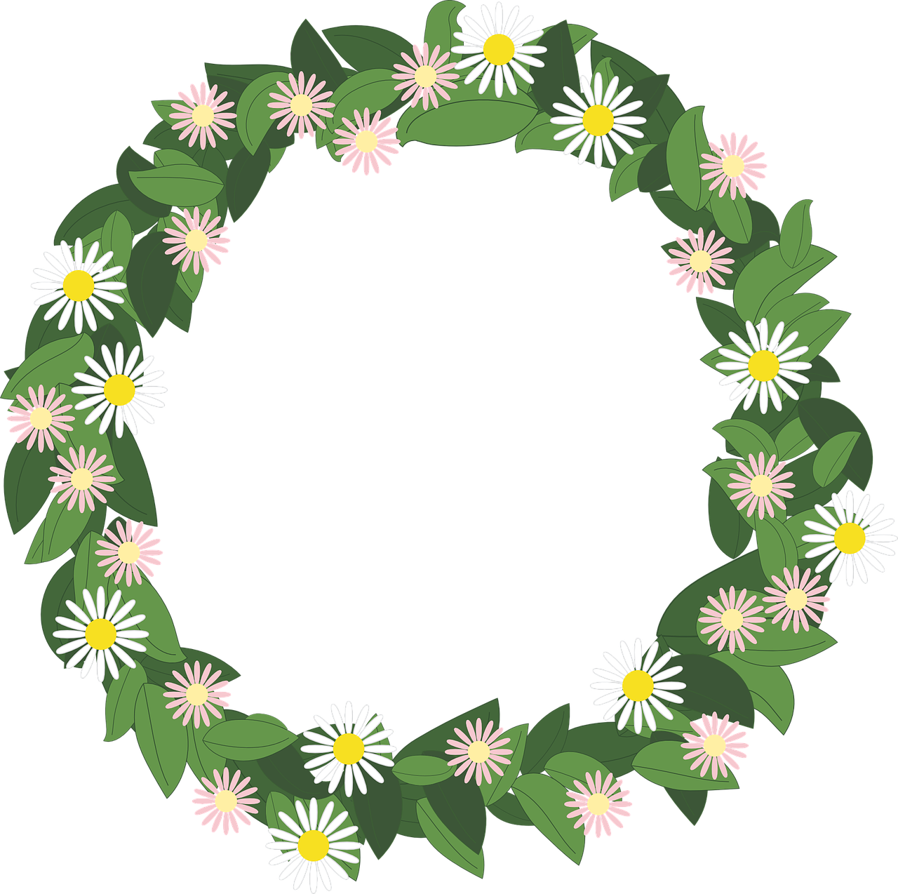 flower wreath rim präskrage free photo