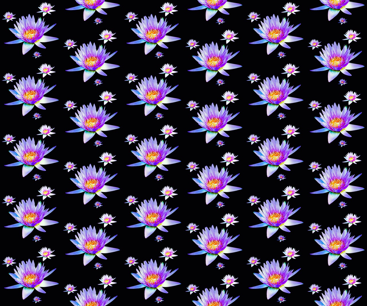 flowers pattern background free photo
