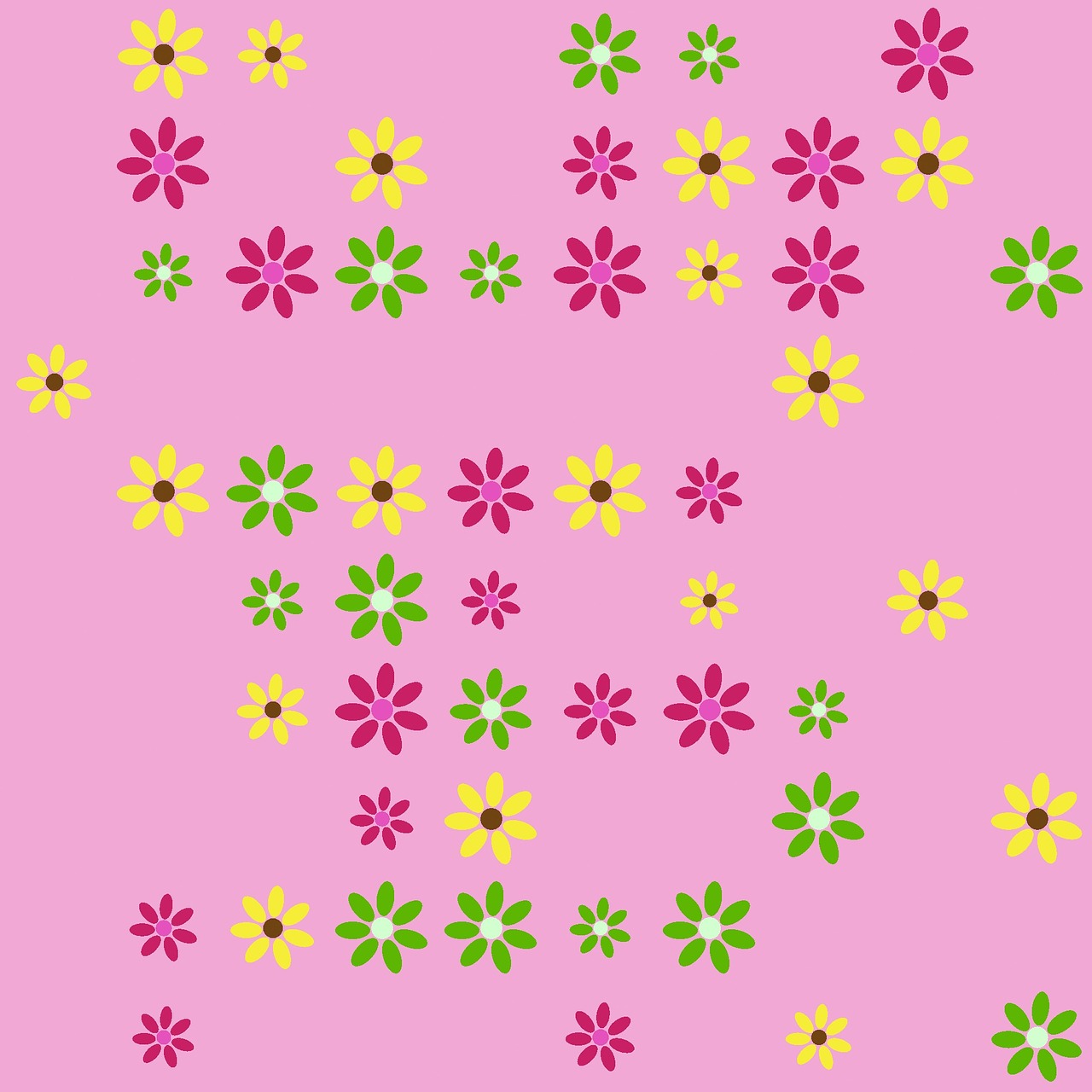 flowers pattern seamless free photo