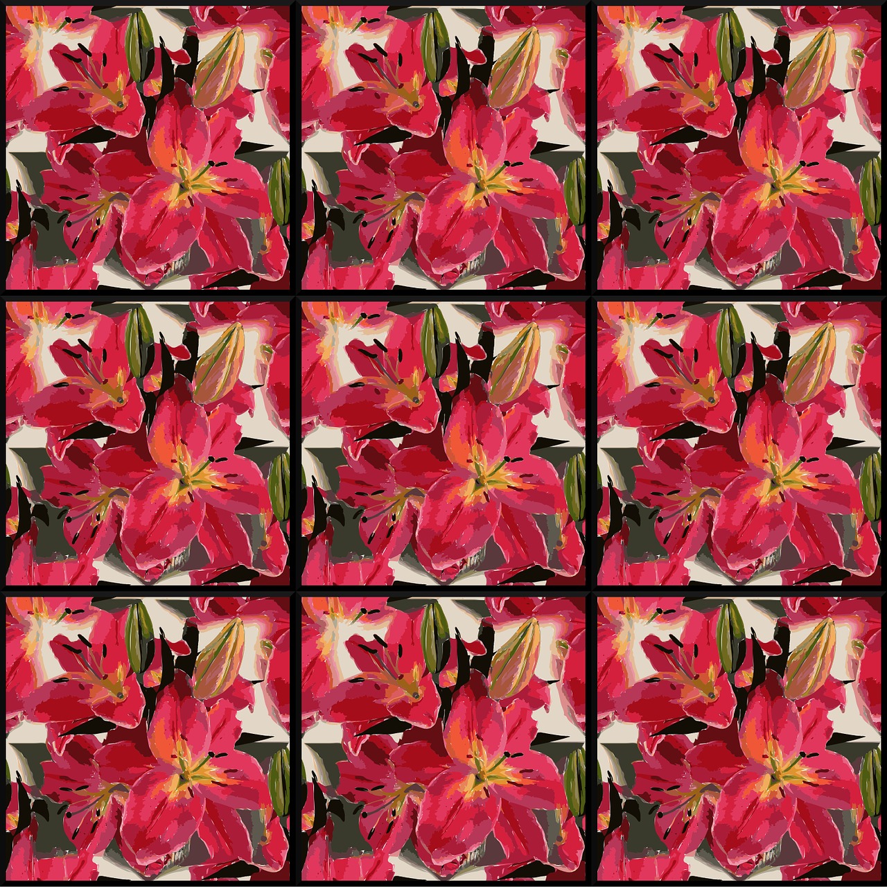 flowers background design free photo