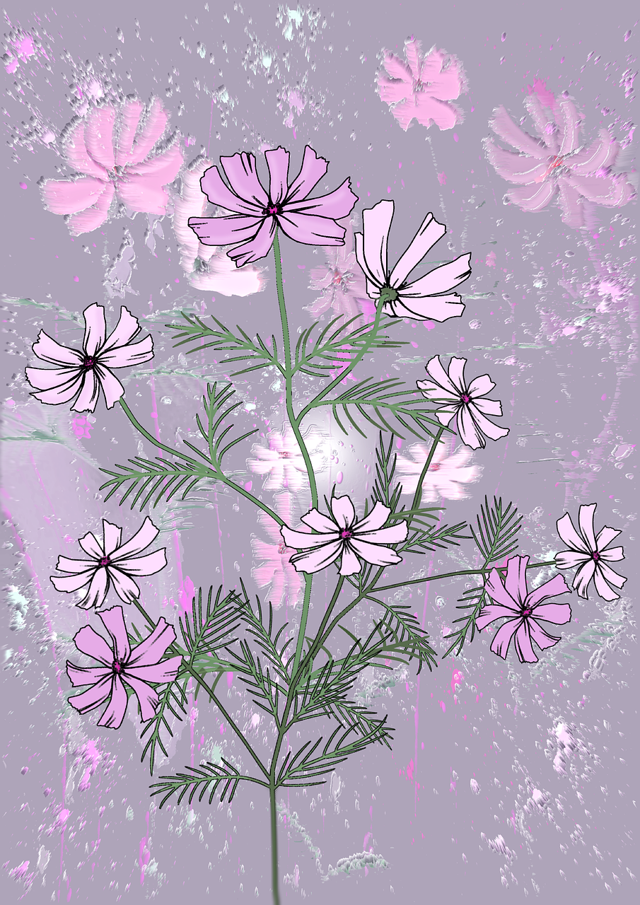 flowers the background wallpaper free photo