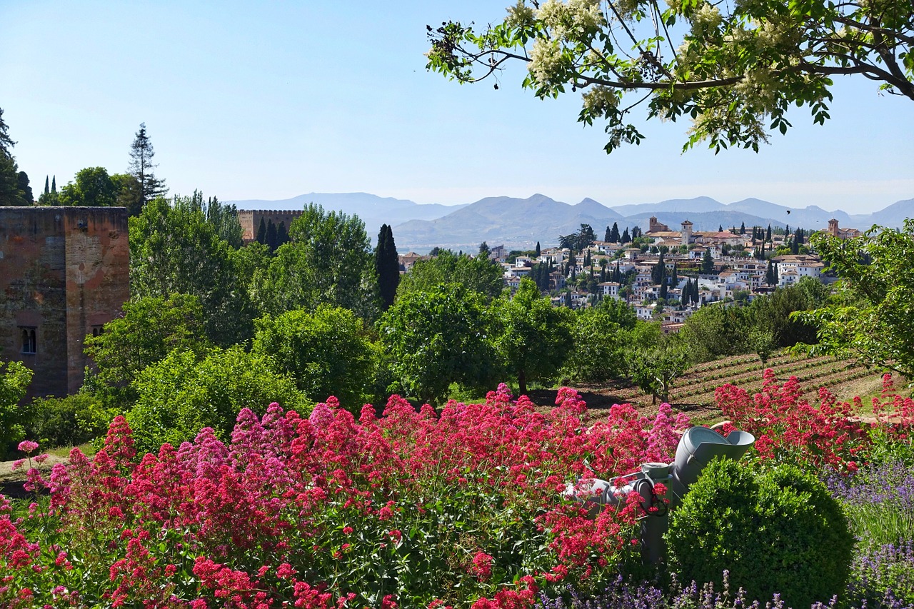 flowers alhambra garden free photo