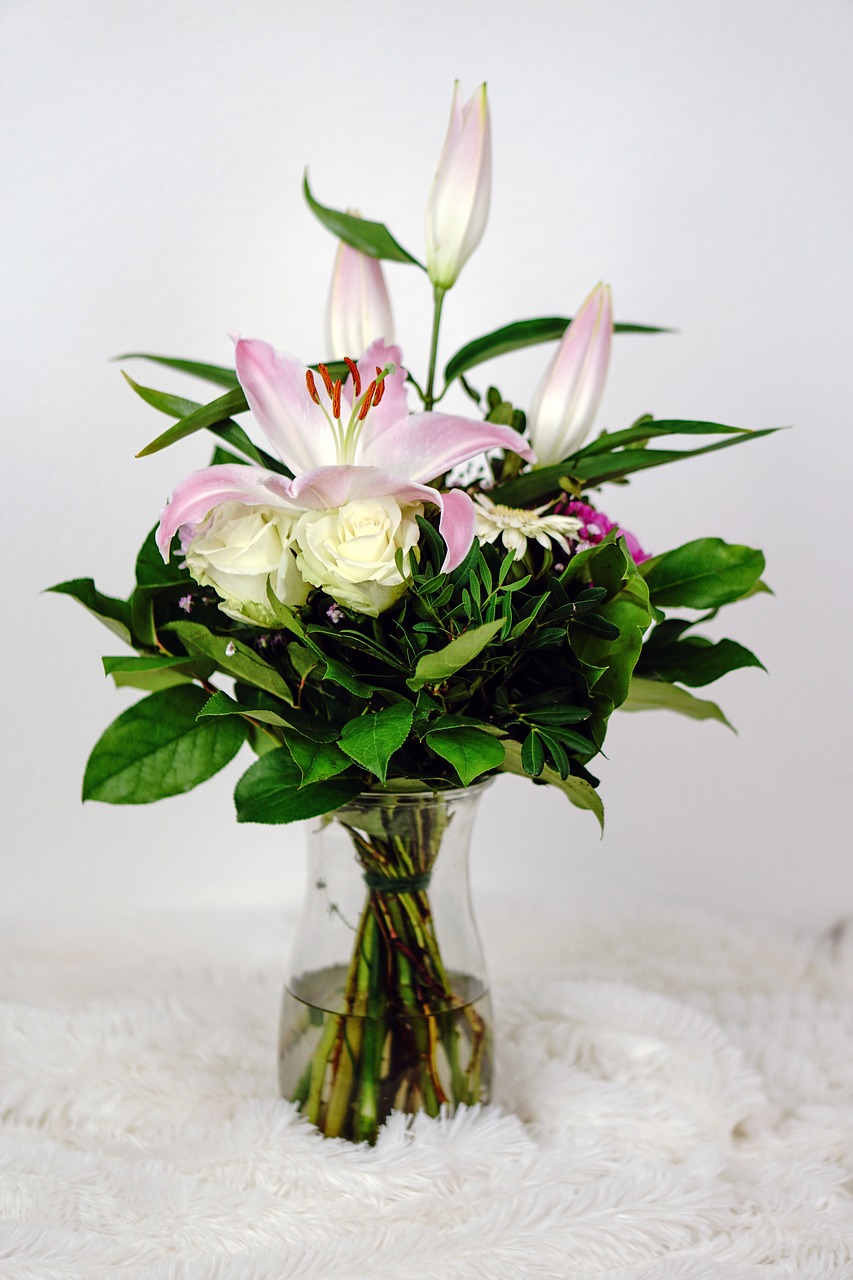 flowers bouquet pink free photo