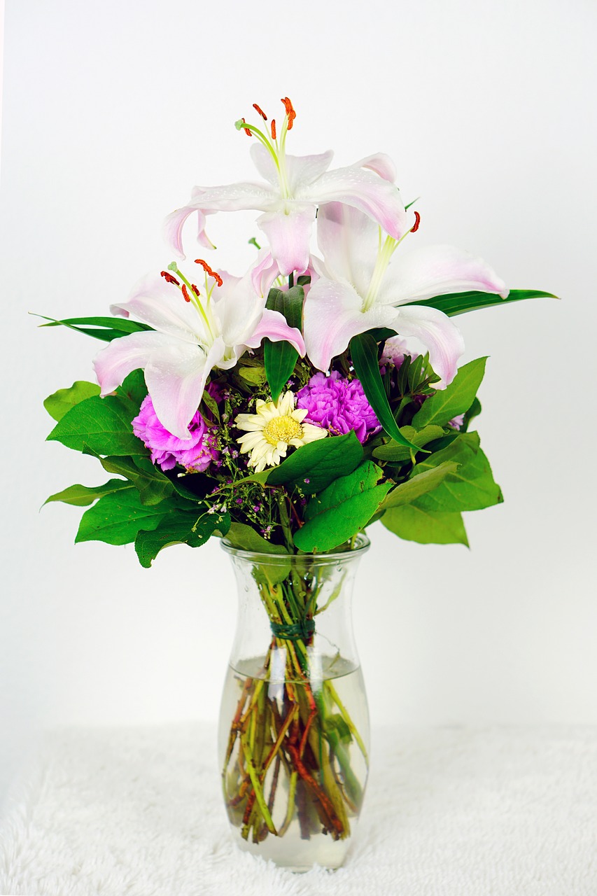 flowers bouquet pink free photo