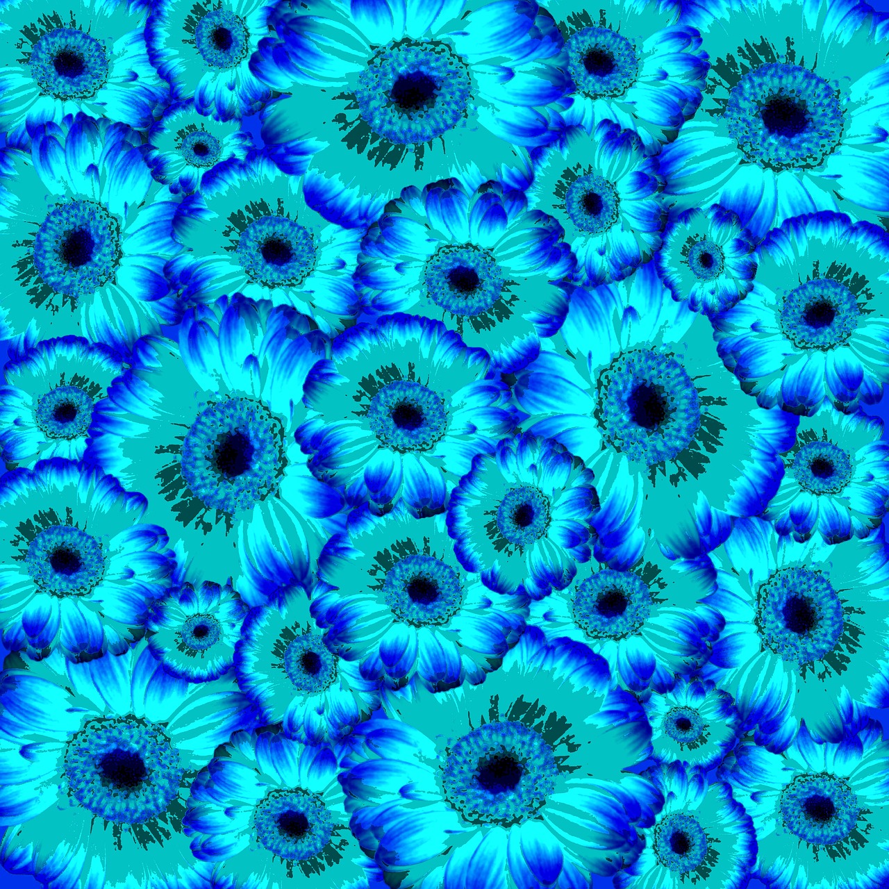 flowers background pattern free photo