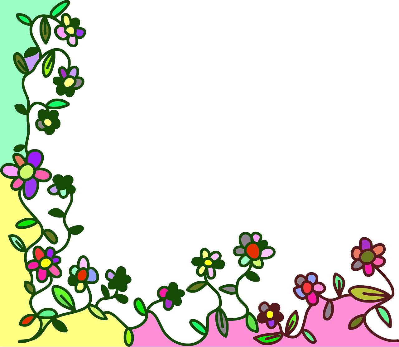 flowers floral doodle free photo