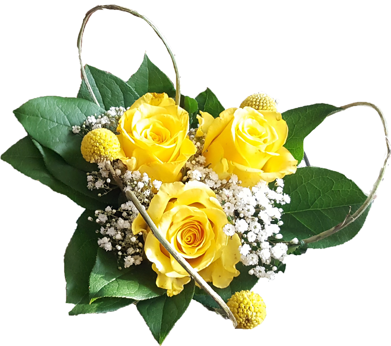 flowers yellow nosegay free photo