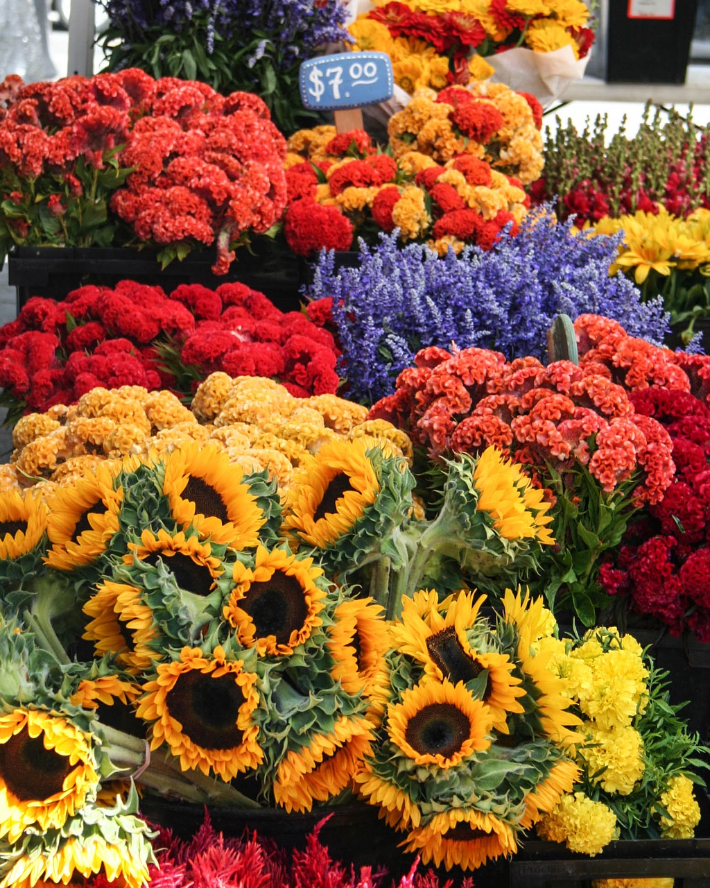 flowers street market bouquet free photo