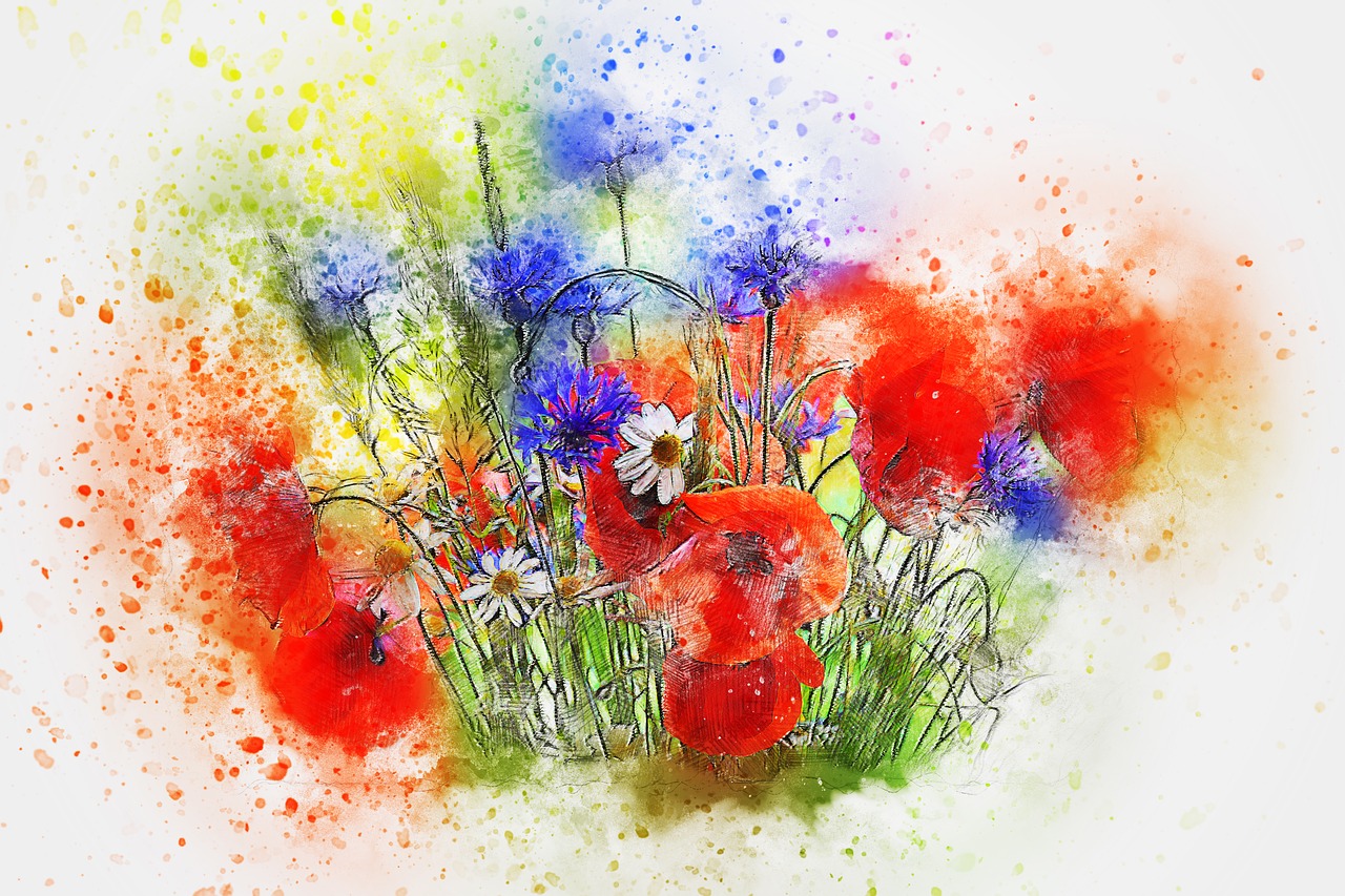 flowers bouquet art free photo