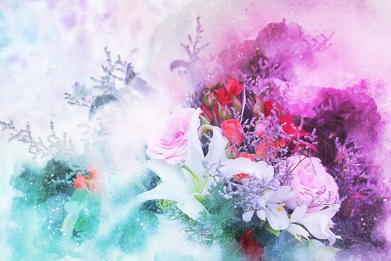 flowers bouquet art free photo