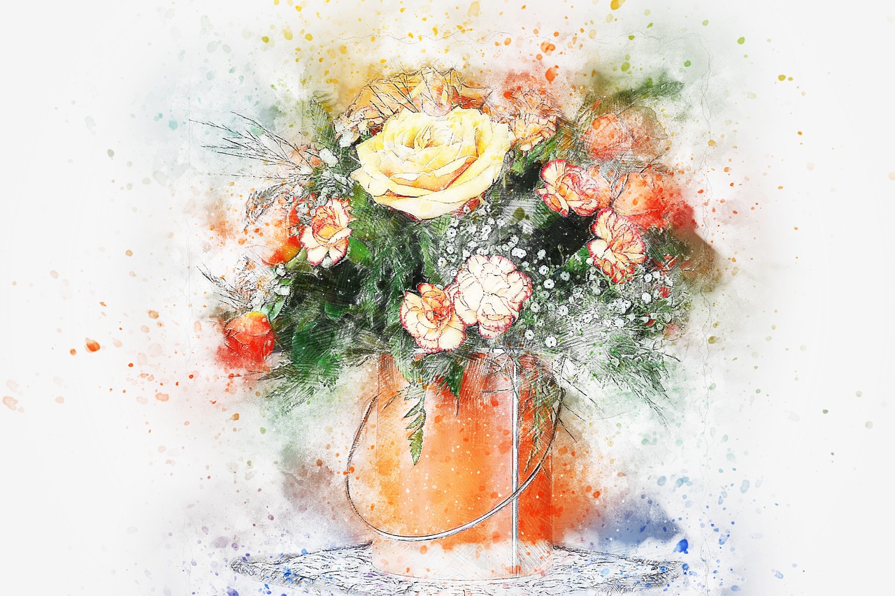 flowers bouquet vase free photo