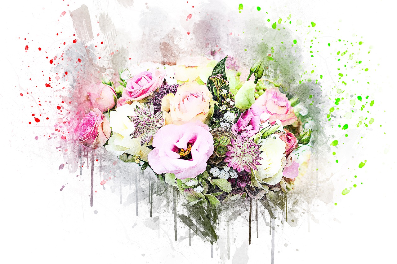 flowers bouquet art free photo