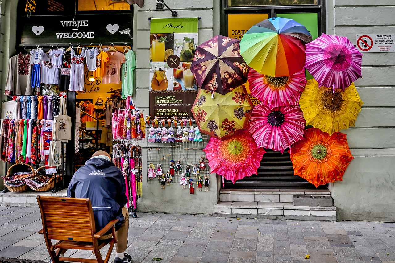 flowers umbrella colors free photo