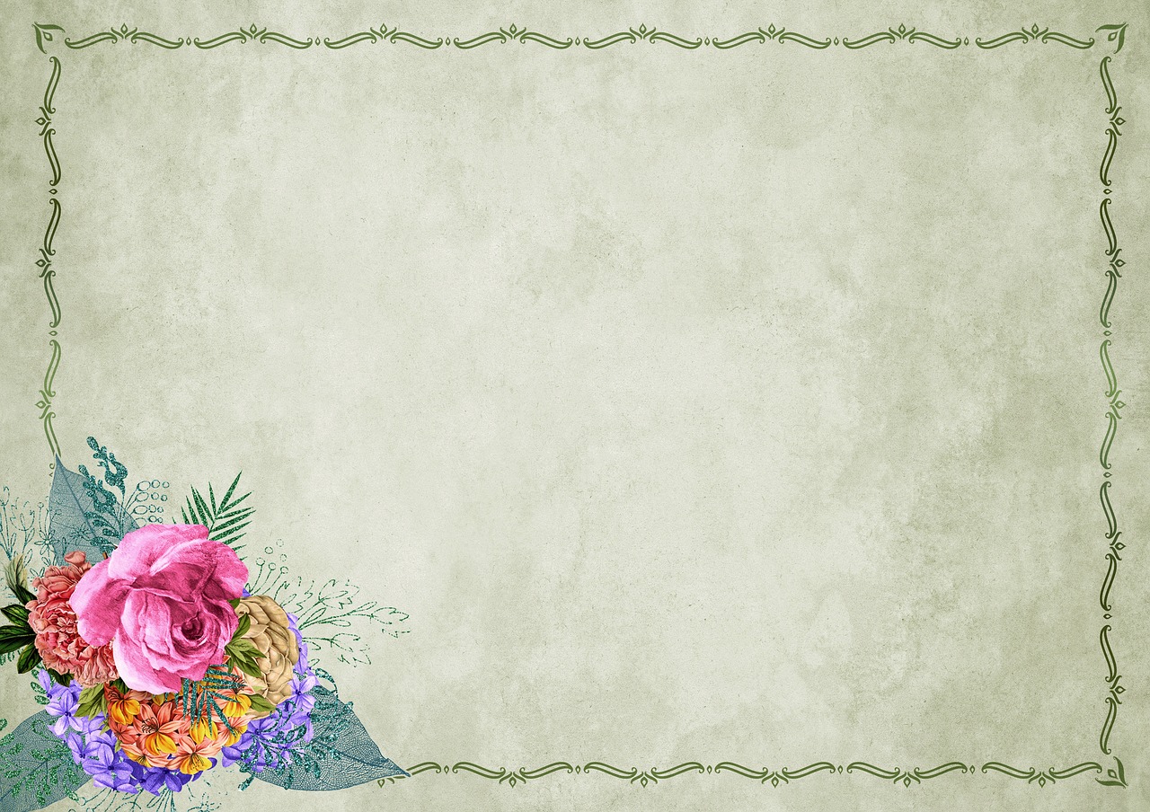 flowers  frame  background image free photo