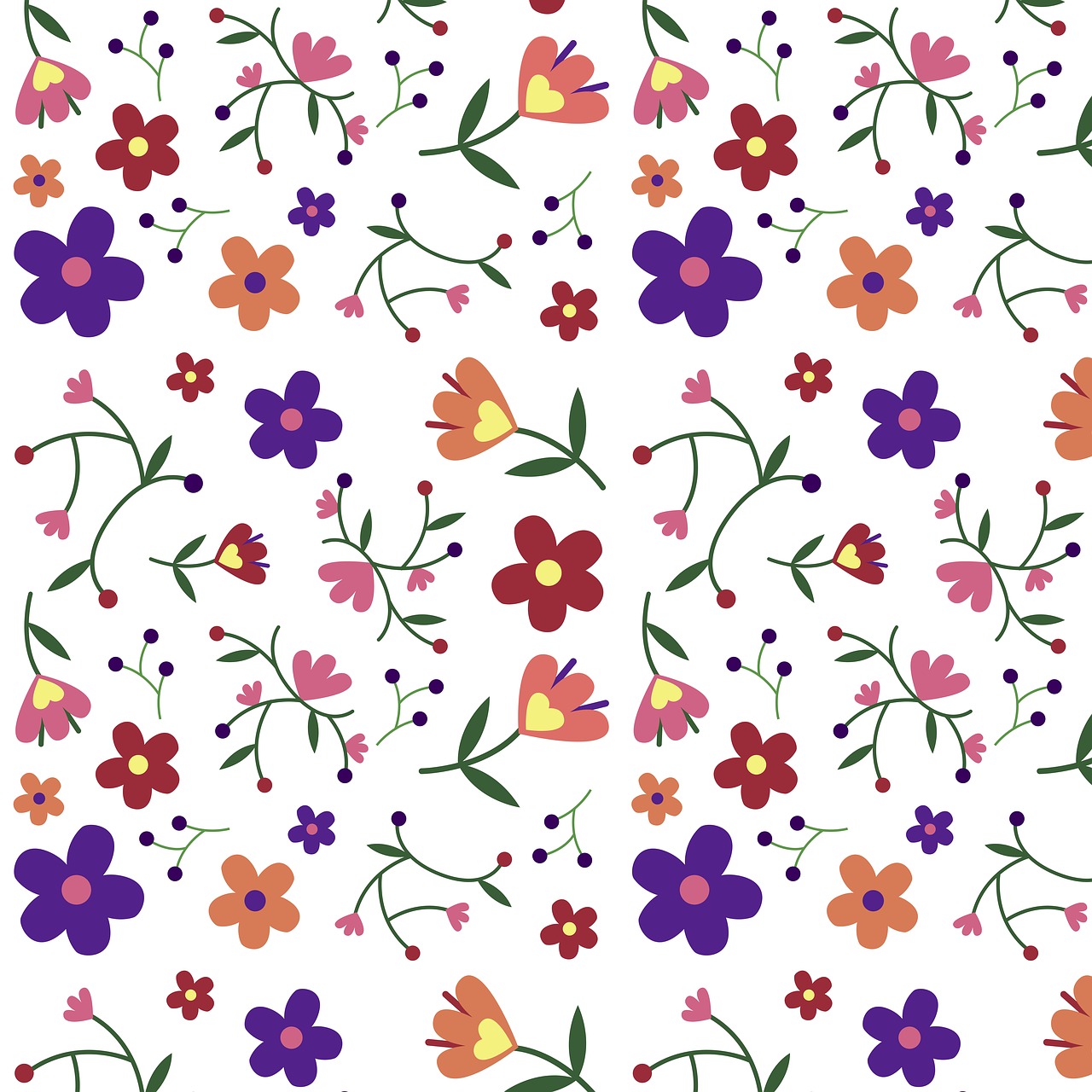 flowers  pattern  nature free photo