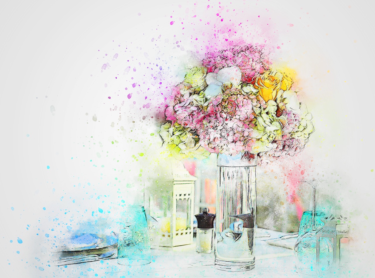 flowers  bouquet  vase art free photo