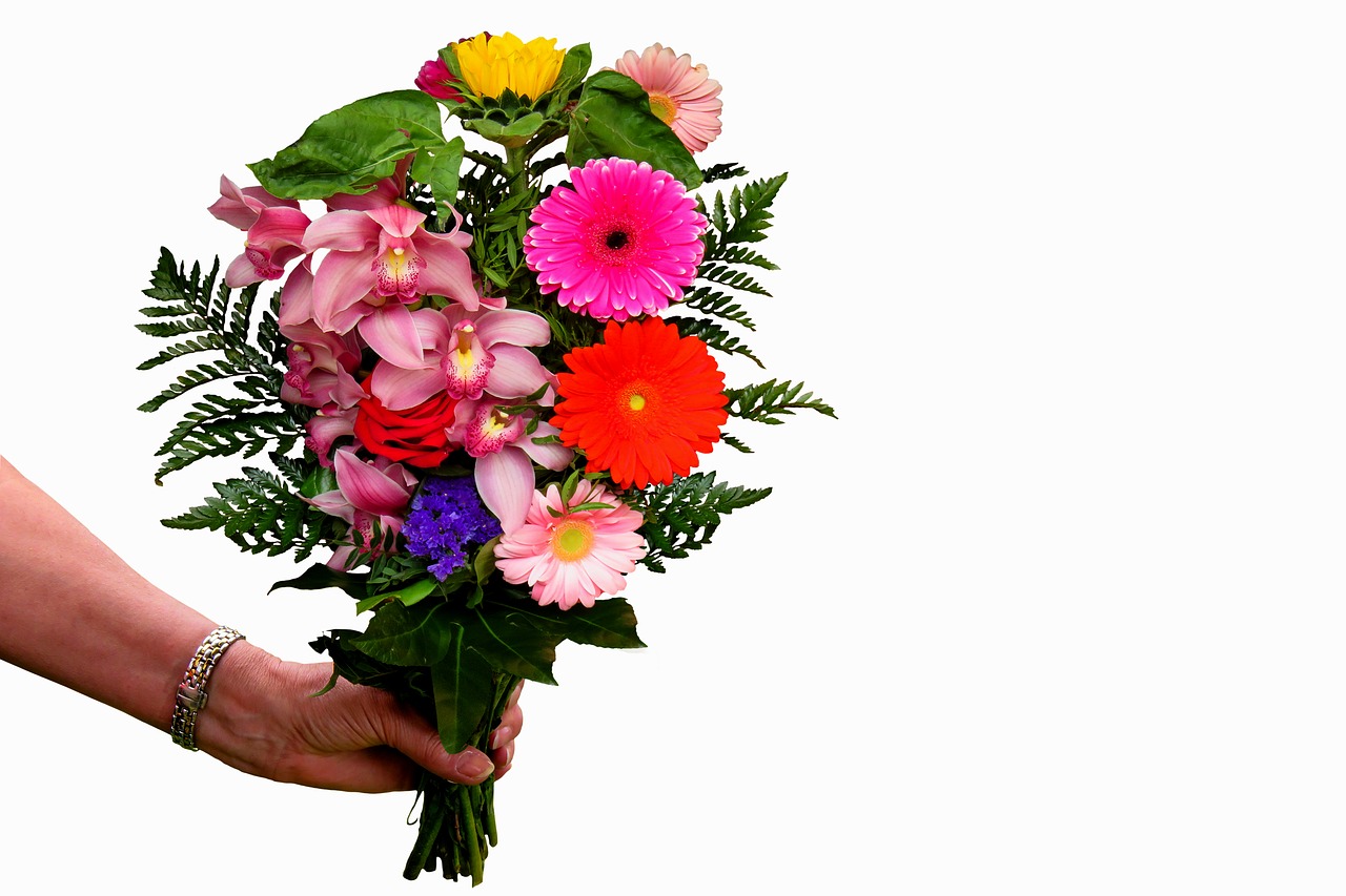flowers  bouquet  thank you free photo