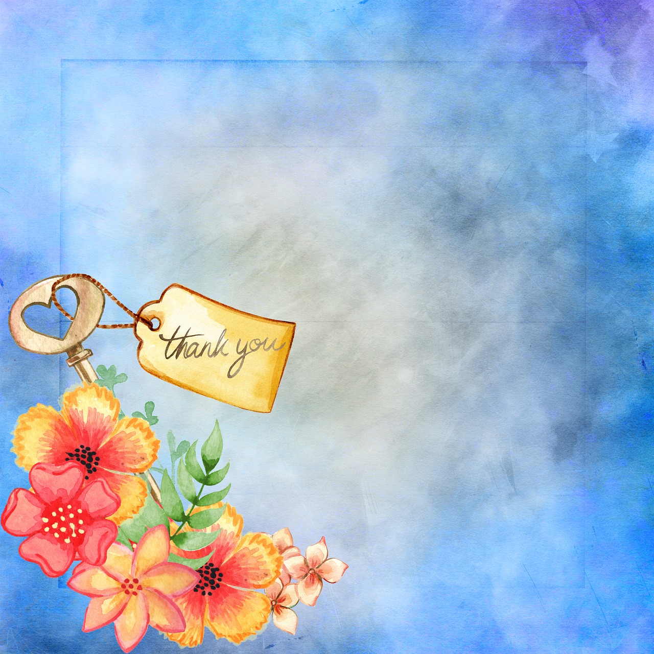 flowers  frame  key free photo