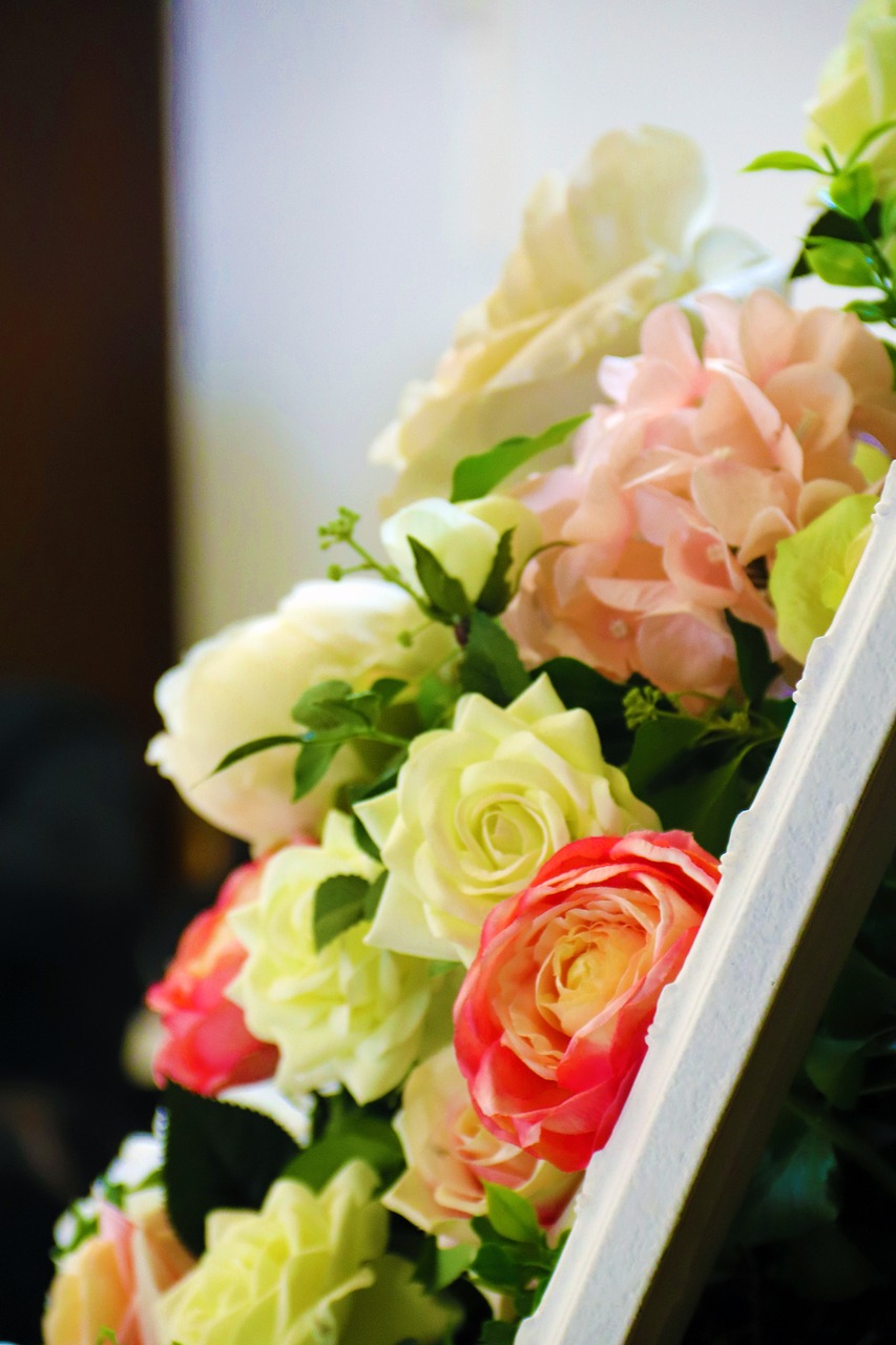 flowers  wedding  roses free photo