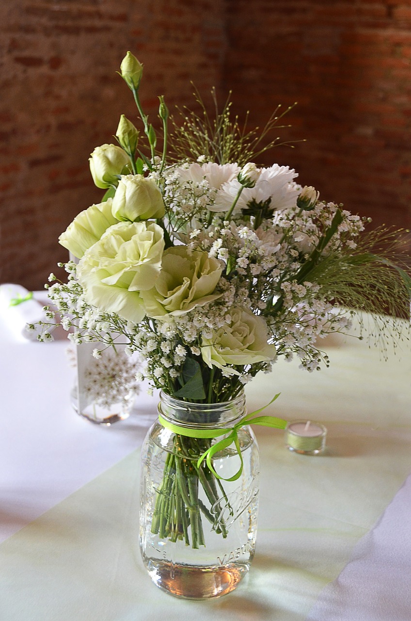 flowers bouquet white free photo