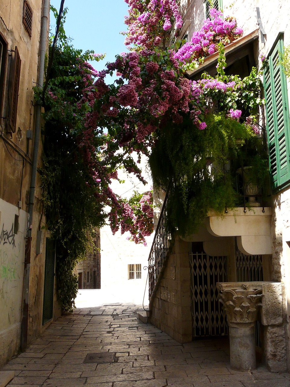 flowers bridge balcony flowers free photo