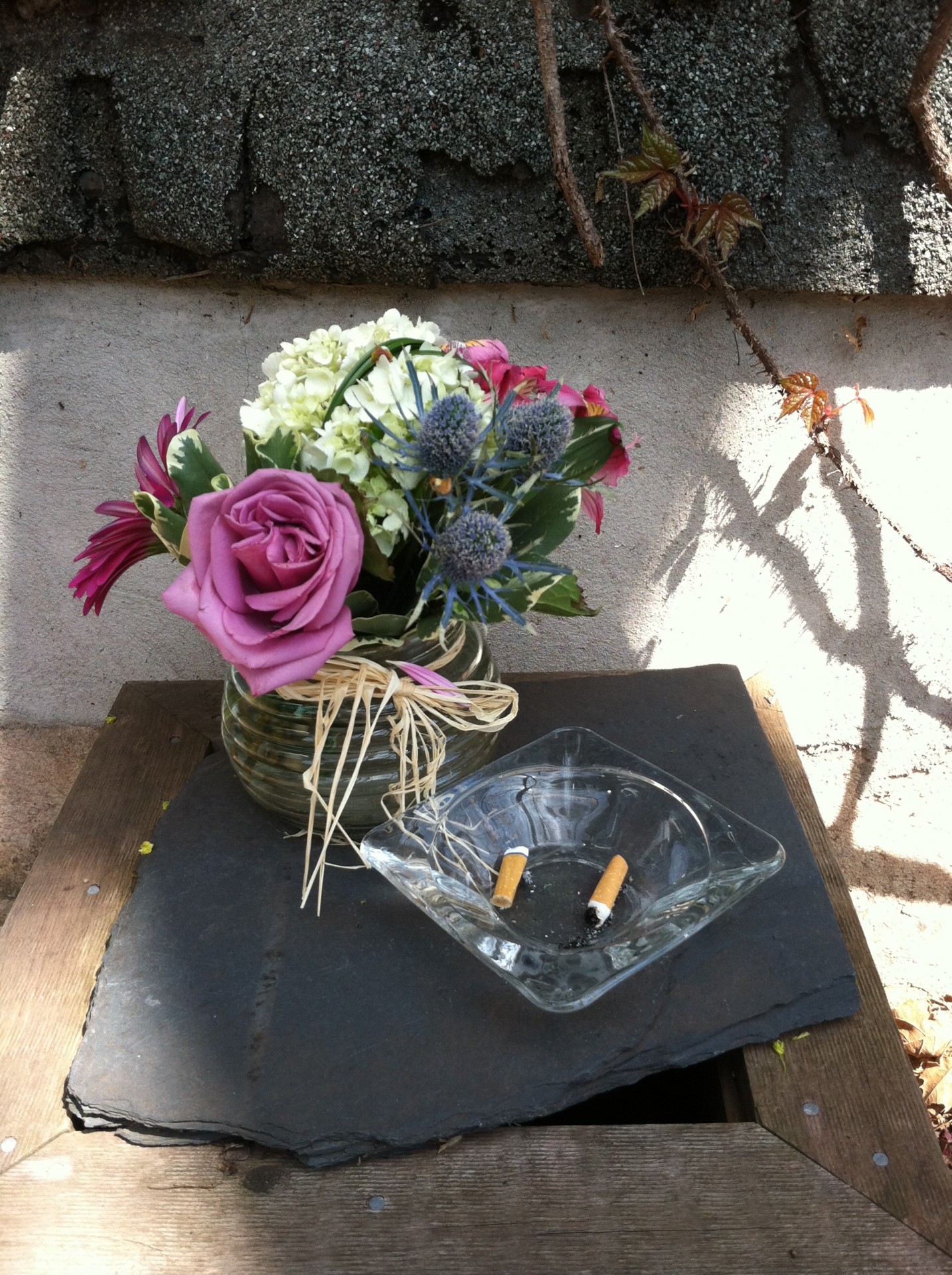 flowers ashtray flowers ashtray free photo