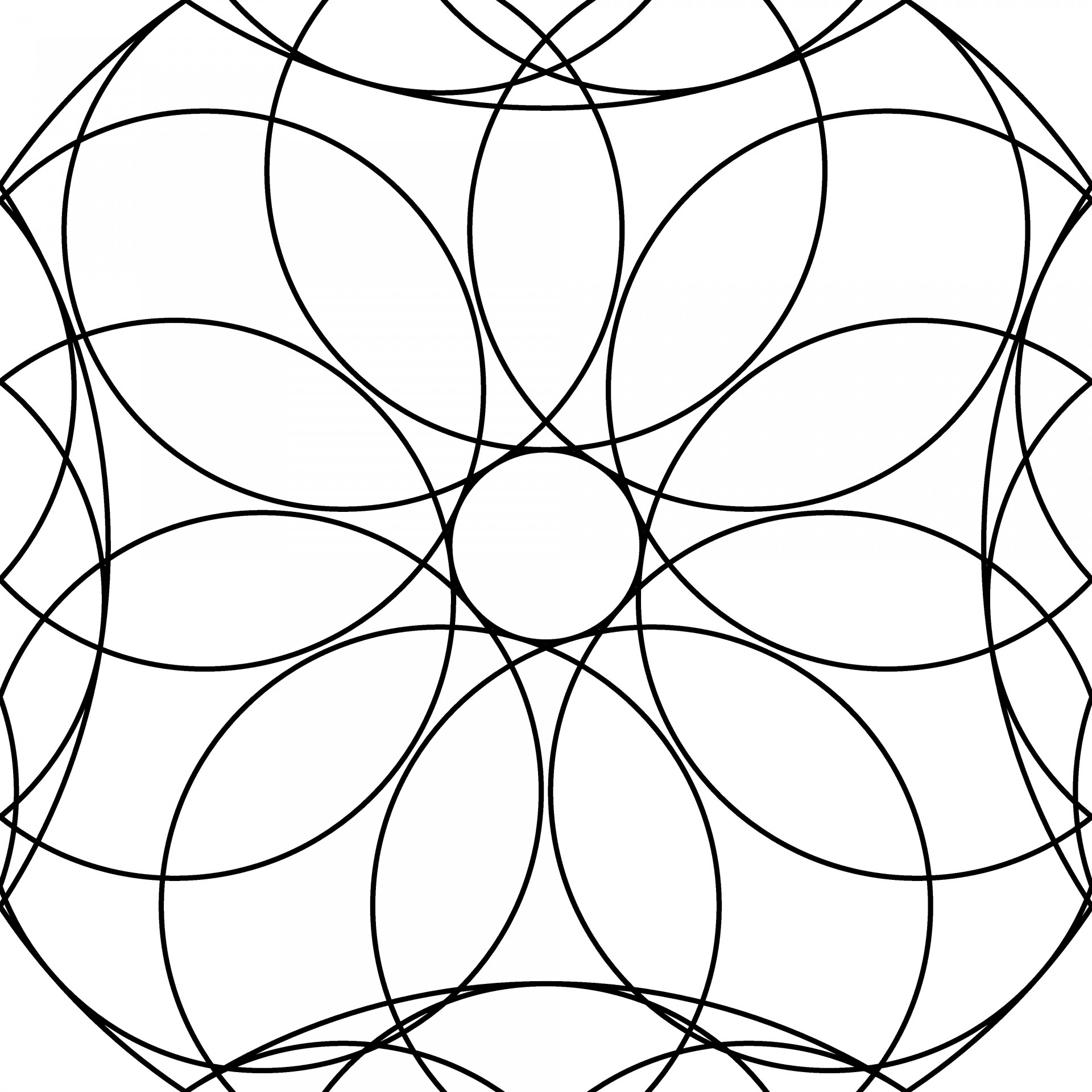 symmetric kaleidoscope drawing free photo
