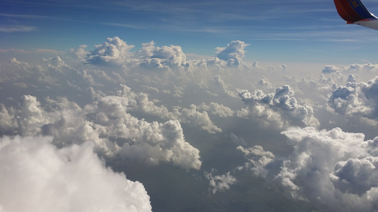 fluffy white clouds free photo