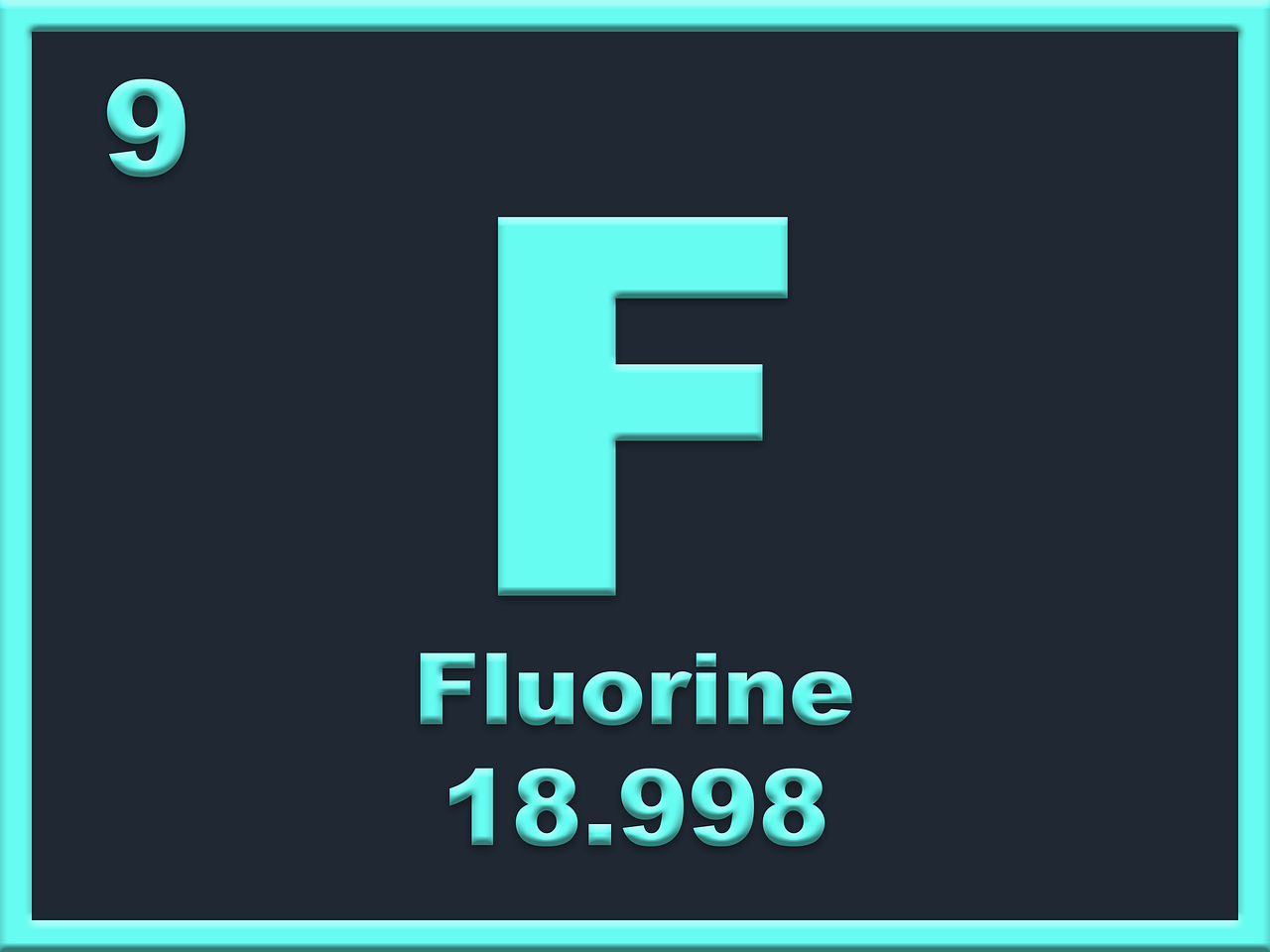 fluorine  element  periodic table free photo