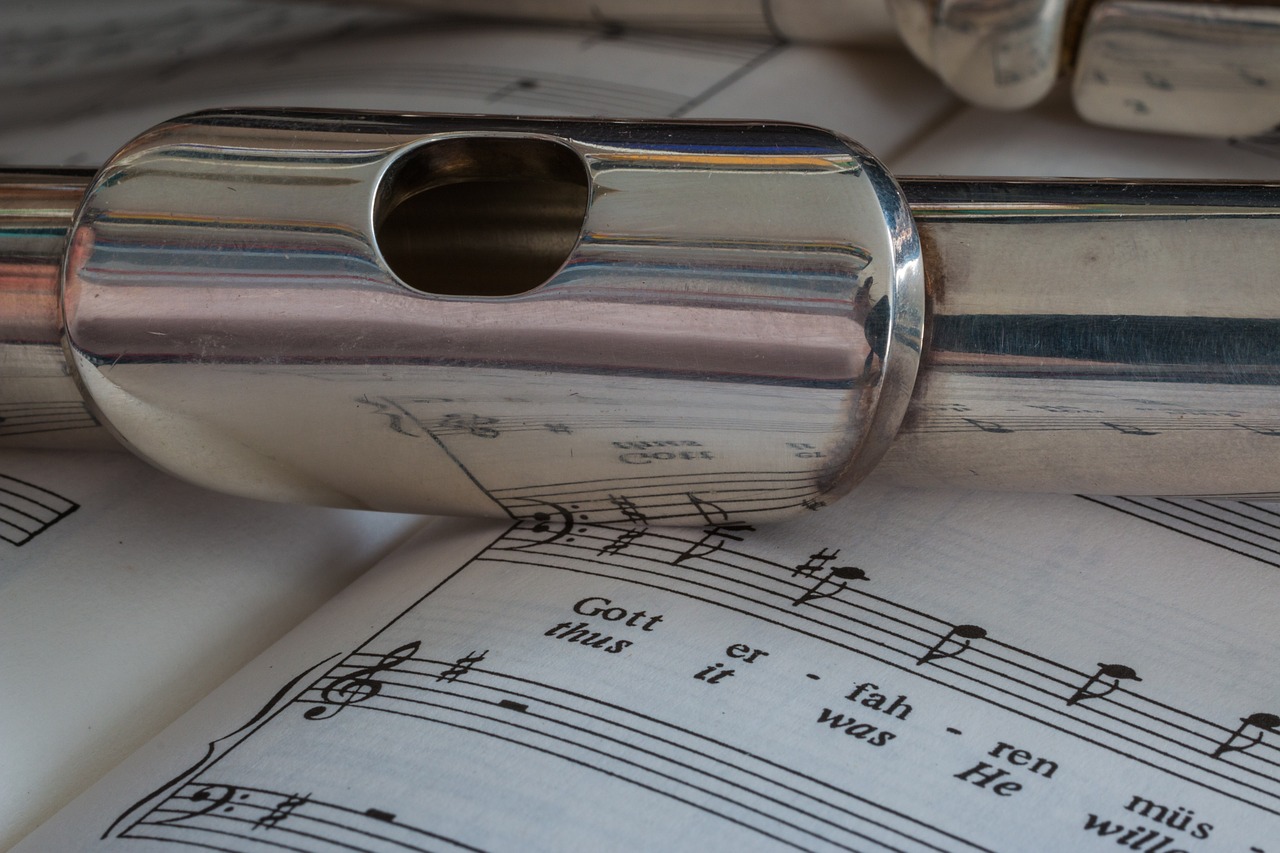 flute musical instrument silver plated free photo