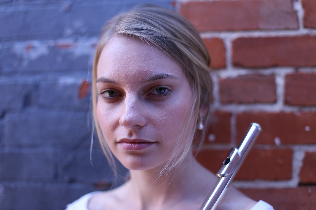 flute  music  model free photo