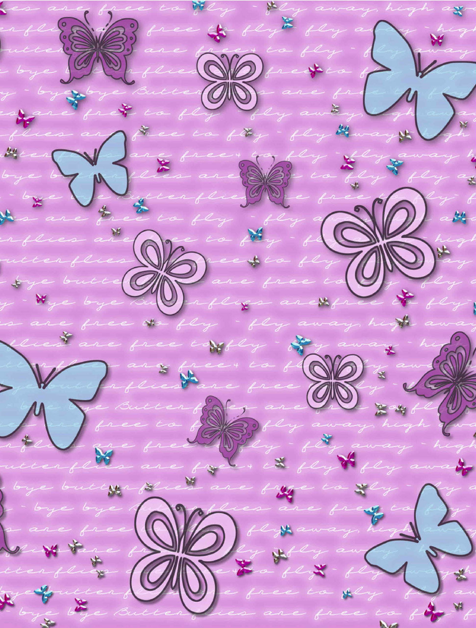 background purple butterflies free photo