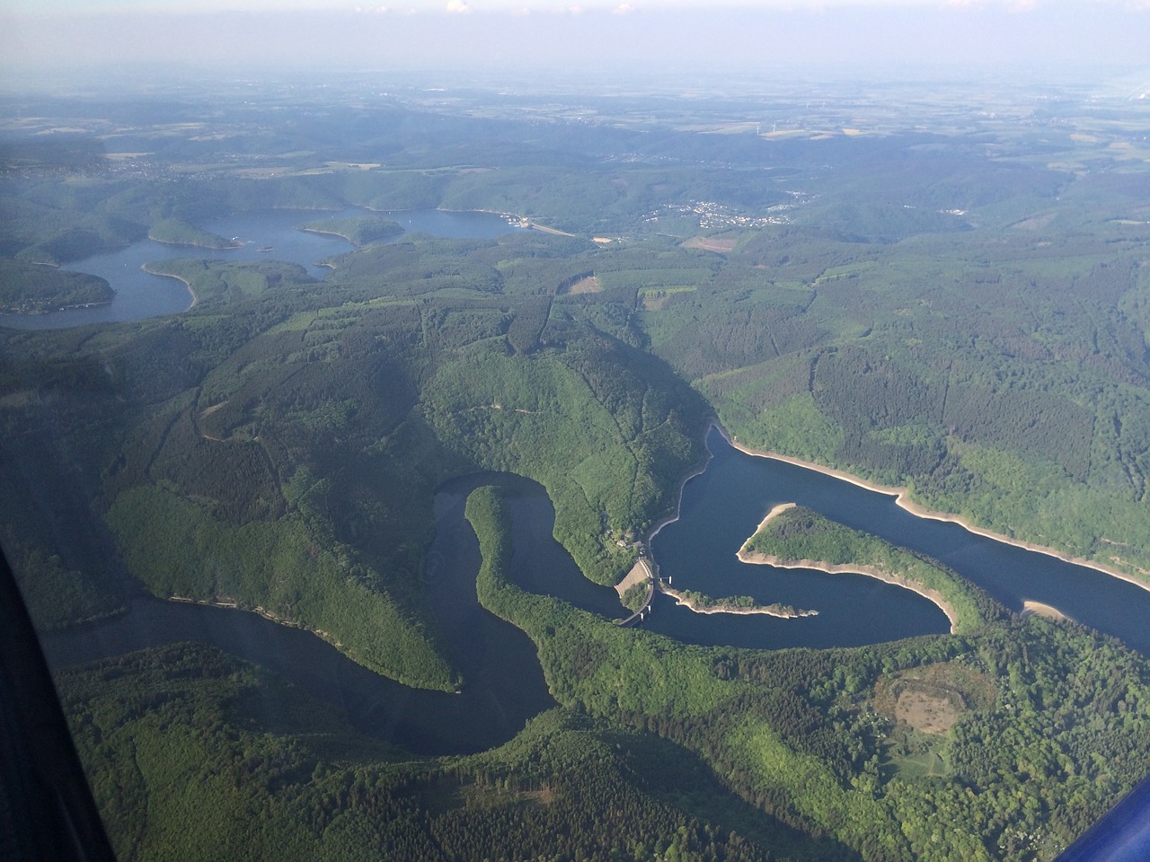 fly landscape lake free photo