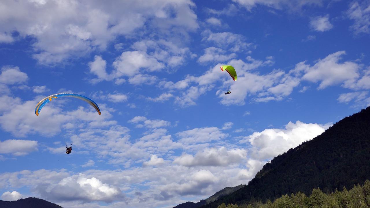 fly feeling of freedom paraglider free photo