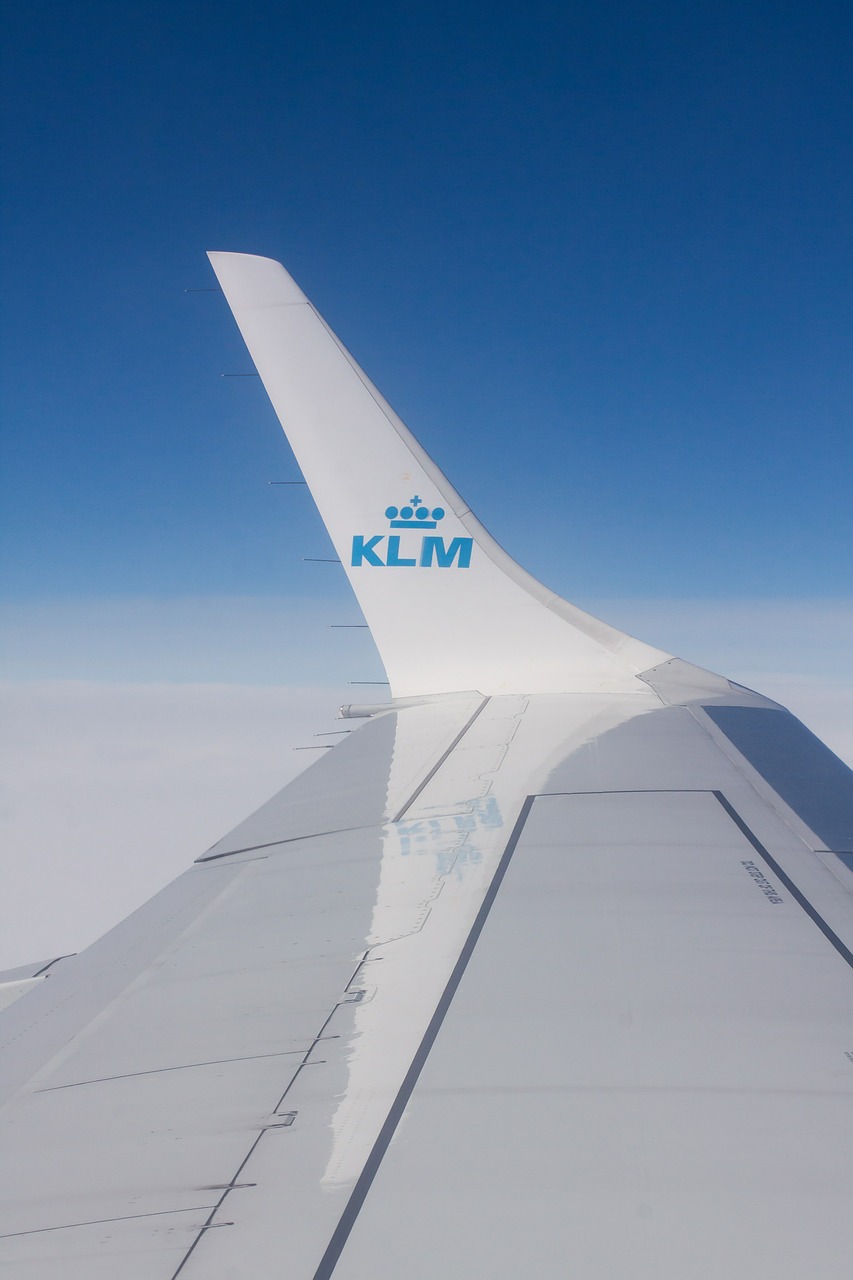 fly klm flight free photo